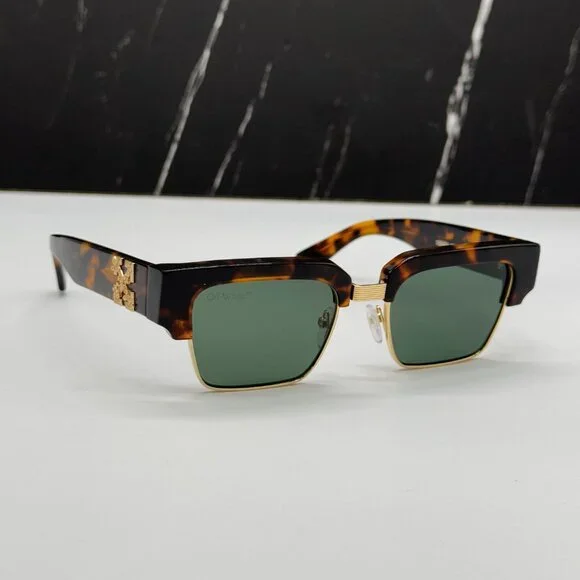 NEW OFF-WHITE WASHINGTON 055 HAVANA GOLD UNISEX SUNGLASSES OFF-WHITE WASHINGTON